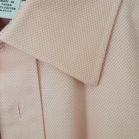 PRONTO UOMO Men's Dress Shirt, 18.5 36/37, Salmon Colour - Picture 2 of 5